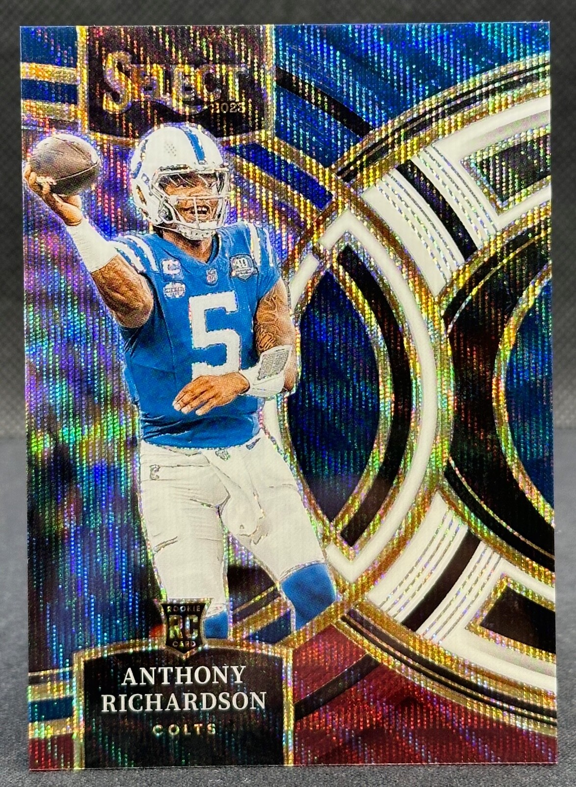 2023 Panini Select Anthony Richardson Premier Tri-Color Prizm Rookie #061/225