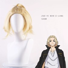 Tokyo Revengers Mikey Sano Manjiro Cartoon Cosplay Short Wig Heat Resistant Wigs