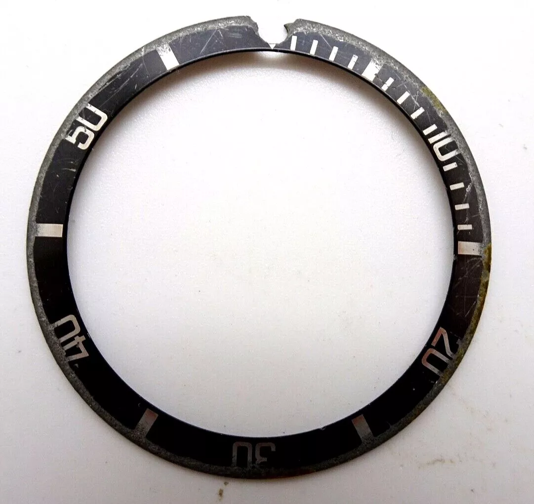 Rolex Submariner Bezel Insert For Vintage Watch 5513 1680 Damage 62