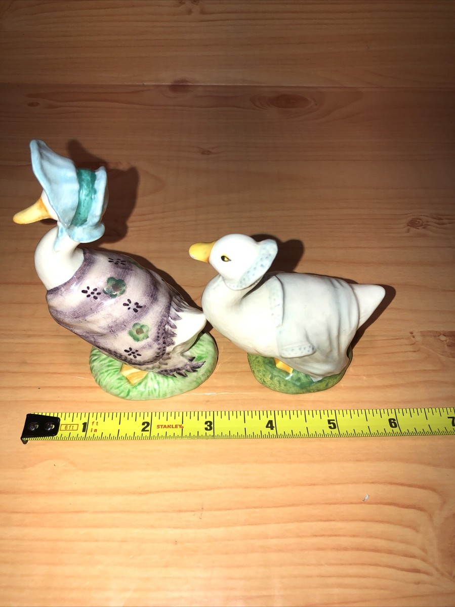ROYAL ALBERT ENGLAND JEMIMA PUDDLEDUCK BEATRIX POTTER 1989
