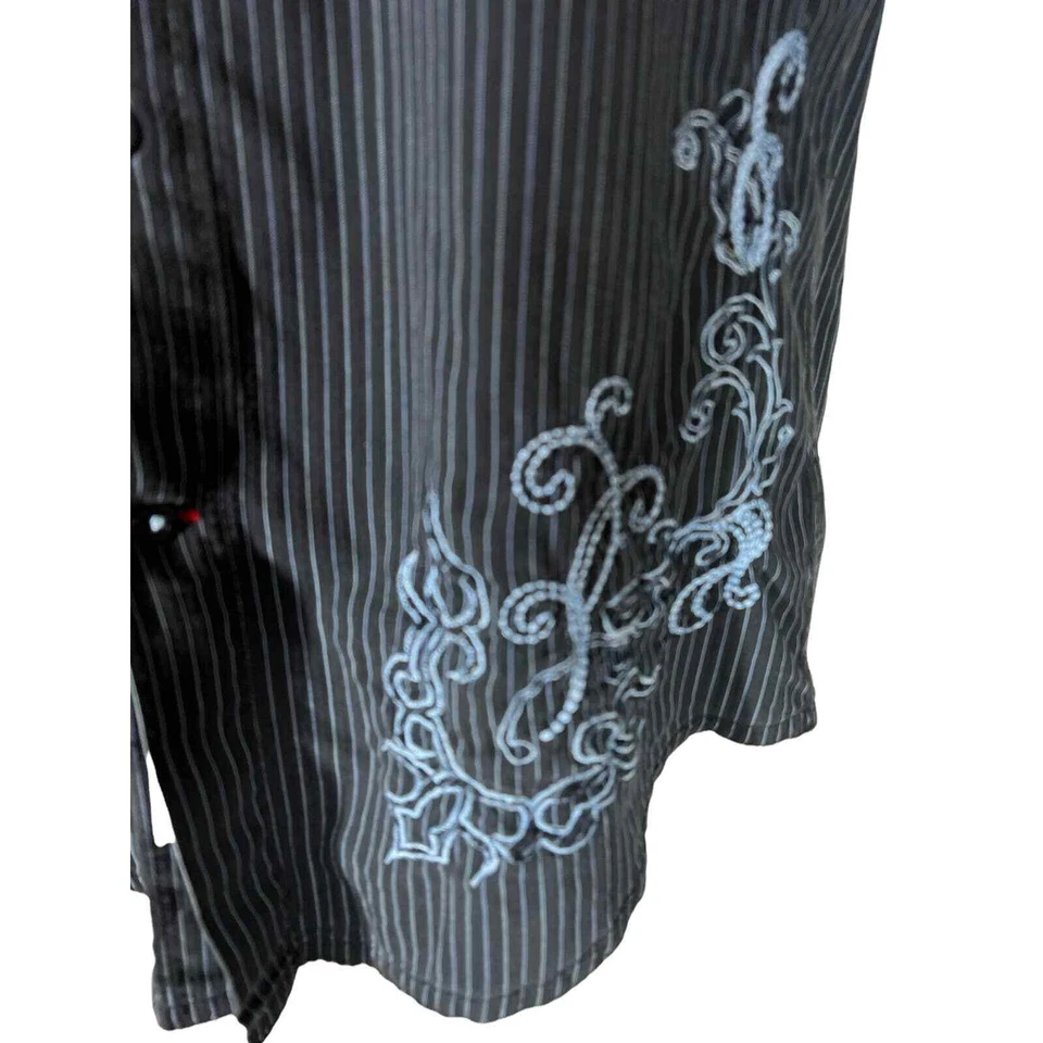 Marciano & Guess Co Striped Long Sleeve Button Down Shirt Men’s Size Small - Image 3 of 4