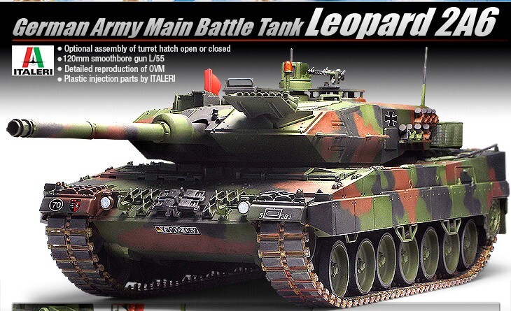 Academy 1/35 German Army Main Battle Tank LEOPARD 2A6 Plastic