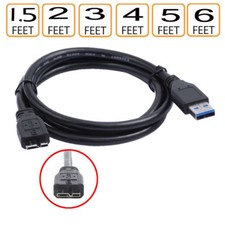 USB 3.0 Power Charger Data SYNC Cable Cord For WD External Portable Hard Drive