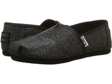 TOMS TOMS YOUTH CLASSIC BLACK GLITTER 12001C11 KIDS US SIZES