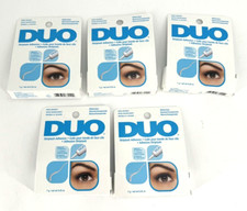 5 Pack 0.25 oz each DUO Striplash Adhesive White/Clear for Strip False Eyelash
