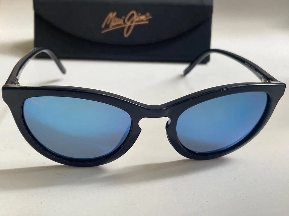 Очки солнцезащитные поляризованные Maui Jim Star Gazing 813-03 темно-синие/синие зеркальное стекло новые - Изображение 2 из 4