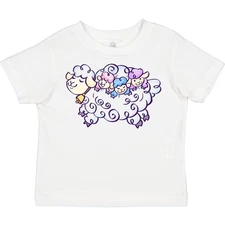 Inktastic Fluffy Sheep Family Toddler T-Shirt Lamb Wool Lover Farmer Shepherd
