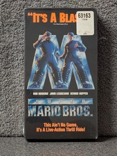 SUPER MARIO BROS - SEALED 1993 VHS - FREE SHIPPING