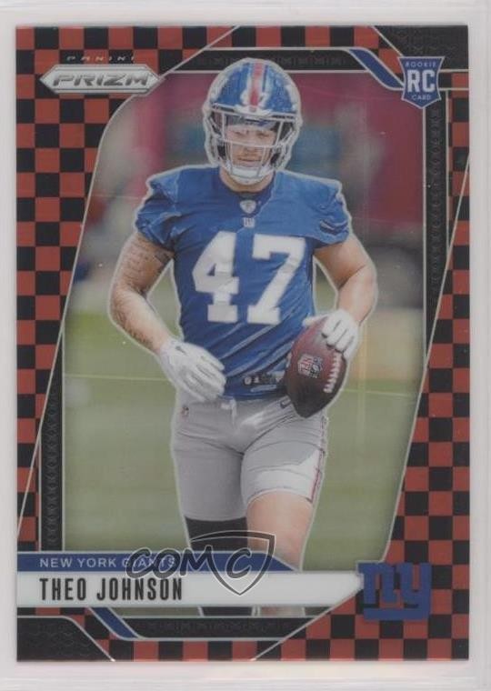 2024 Panini Prizm Rookies Black & Red Checker Prizm Theo Johnson #390 17oo