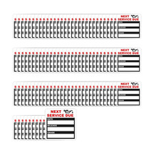 Hzel Car Oil Change Sticker 2 X 2 100pcs Static Cling Clear Redblack