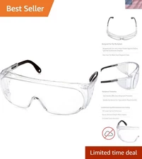Ultra-Spec 2000 Visitor Specs Safety Glasses with Clear treme Anti-Fog Lens S...