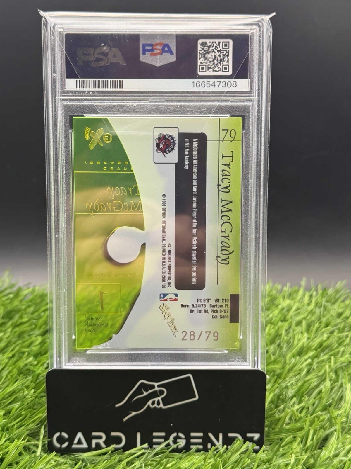 Tracy McGrady 1997 Skybox E-X2001 Essential Credentials Now # /79 Rookie PSA 7 view 2