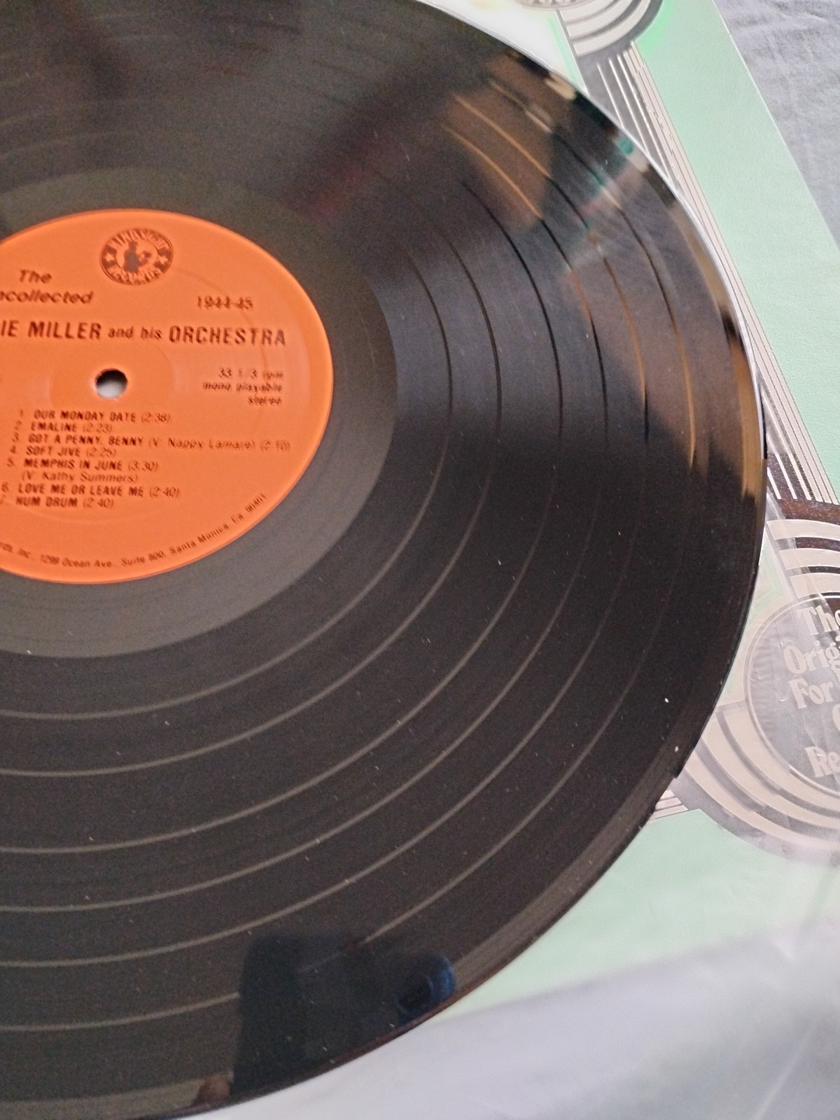 LP:  Eddie Miller and His Orch., feat. Nappy Lamare  & Kathy Summers