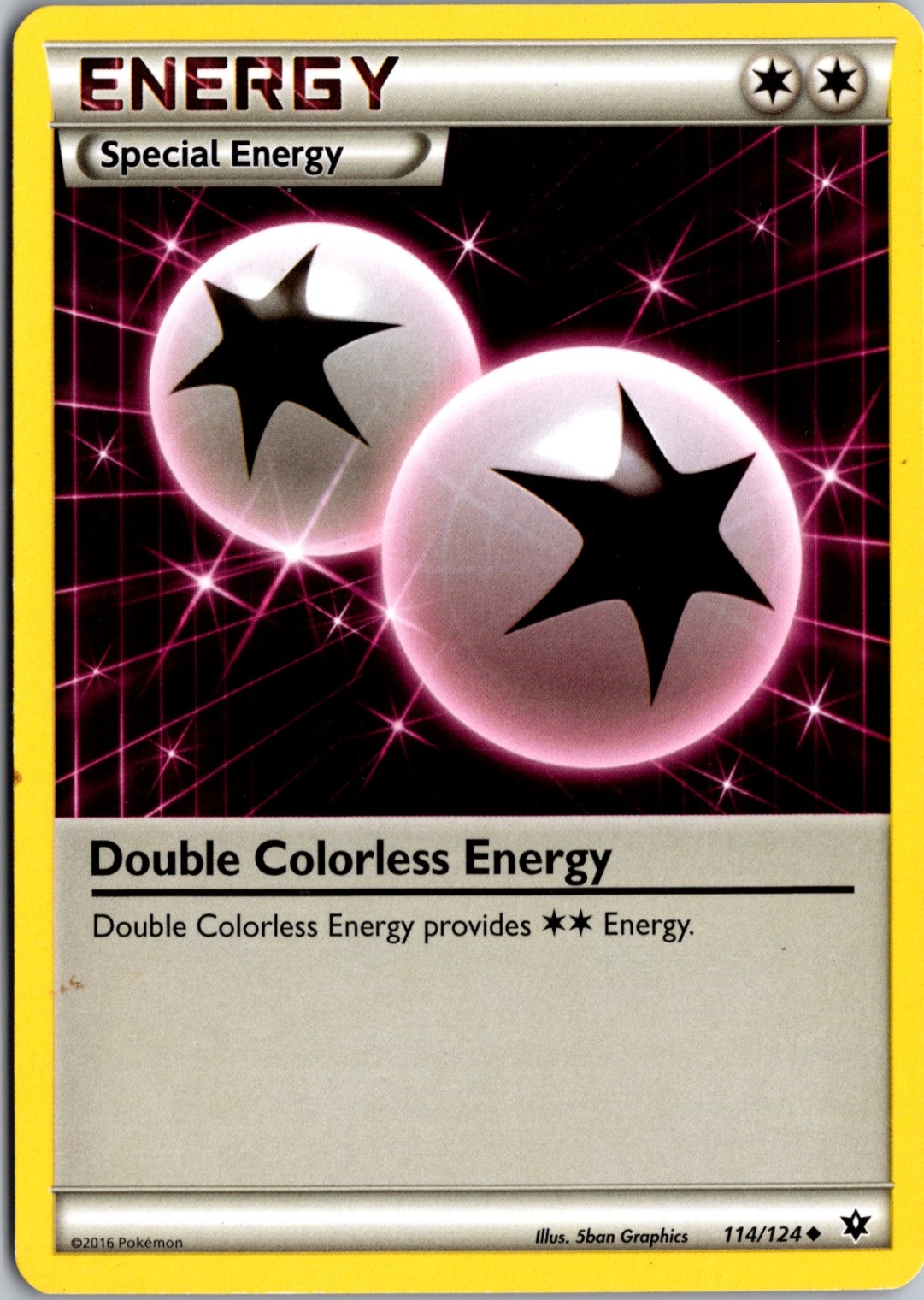 Double Colorless Energy Normal Uncommon XY - Fates Collide 114/124 NM