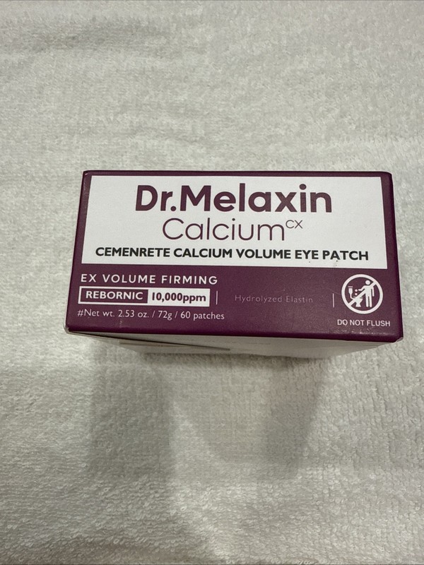 NEW Dr.Melaxin Eye Patch - Cemenrete Calcium Volume - Firming - 60 pcs - Genuine