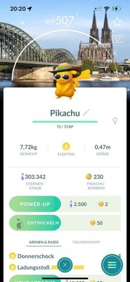 Pokémon Go Shiny Pikachu Cologne Background