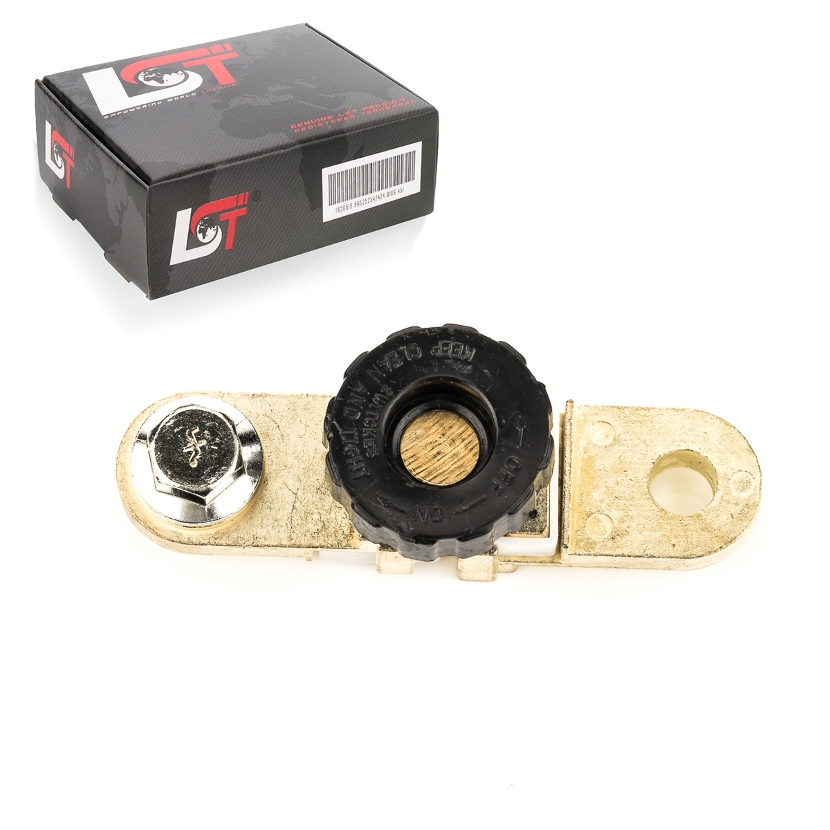 Car Battery Disconnect Switch Isolator with Round Knob Black for LANCIA
