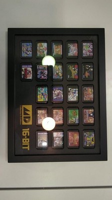 Sega Mega Drive Mini Cartridge Framed Set Used