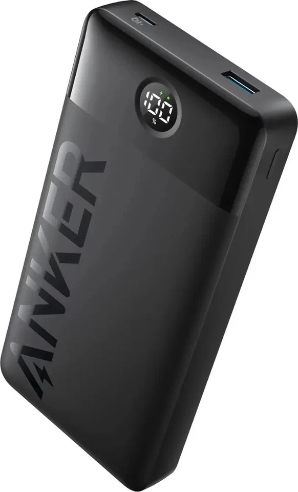 Anker Power Bank (20,000mAh, 15W, 2-Port) (A1367H11-1) - Black
