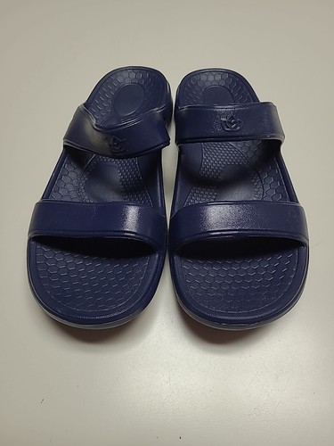 Spenco Orthotic Navy Slide Sandals Fusion 11 W - Picture 1 of 4