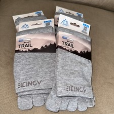 Toe Socks Men's L Coolmax Trail Xtra-life Gray Separation Blister Prevention