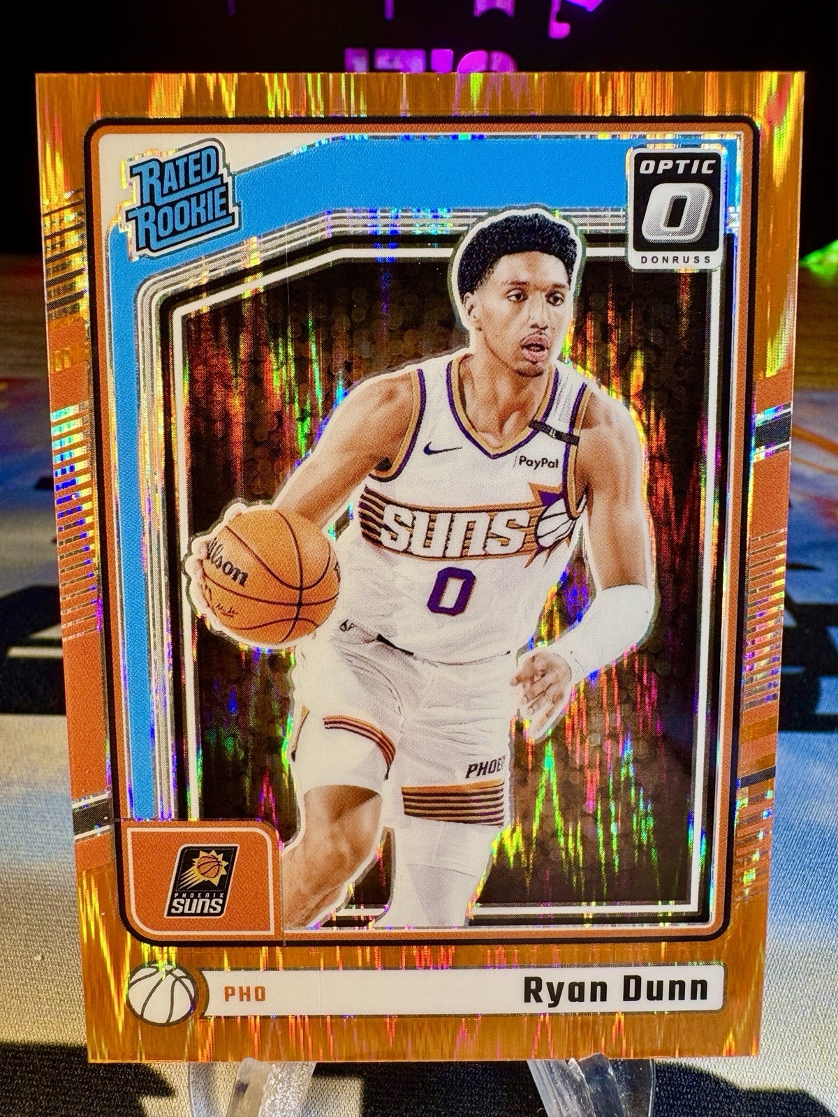 2024-25 Ryan Dunn Panini Donruss Optic Orange Shock /225 Rated Rookie #279