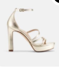 Inez Bianca: Soft Gold High Heels Size 6.5 New In Box with Tags Never Worn