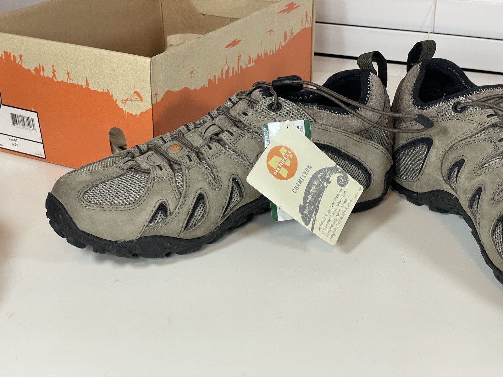 MERRELL Chameleon 4 Scarpe da Escursionismo Elasticizzate Slip On Boulder Marrone J15067 Uomo 10