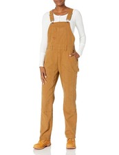 Dickies Womens Double Front Bib Overall, Cotton-Blend, Reinforced Panels, 11