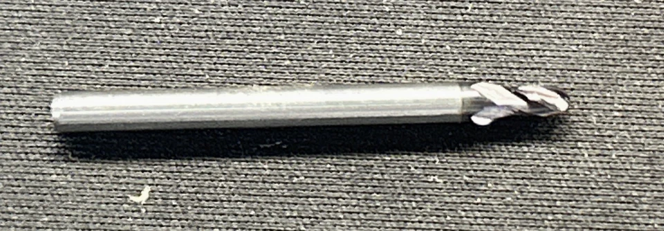 Fresadora de extremo de carburo Titan TC11706 - 4 flautas - bola - hélice 30° (cantidad 2) Foto 3 de 4