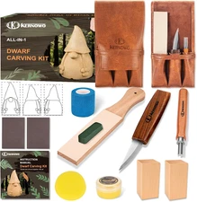 Comprehensive Wood Carving Kit with Tools, Tutorials, and Storage Bag
