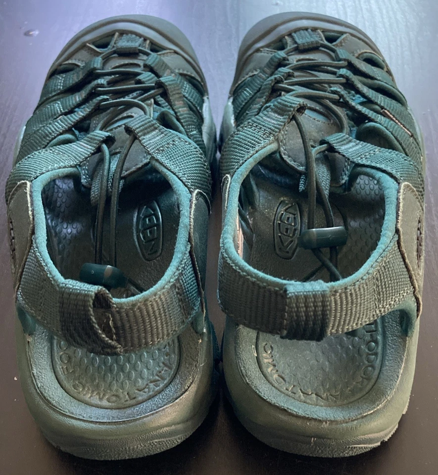 Женские темно-зеленые пляжные прогулочные походные сандалии Keen Newport H2 размер 10 - Изображение 3 из 4