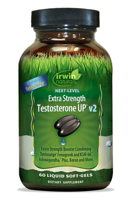Irwin Naturals Next Level Extra Strength Testosterone UP v2, 60 Softgels