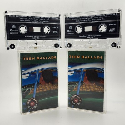 Glory Days Of Rock N Roll Teen Ballads 2 Cassette Set 1999 Time Life Music
