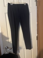 Tommy Hilfiger Para Mujer Talla 2 Azul Marino Vestido Pantalones Elastizados Cremallera Bolsillos