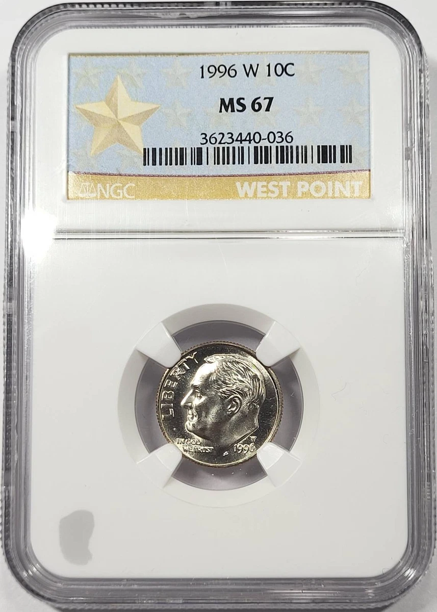 MS 67 Graded 1996 Roosevelt Dimes (1946-Now) for sale | eBay
