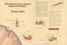 Martin Marietta Aerospace Sensor Tech Vintage 1980s Magazine Print Ad