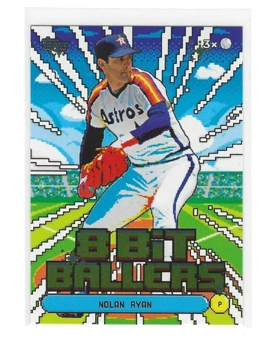 2026 Topps Series 1 Celebration Nolan Ryan 8 Bit Ballers Insert Card #8B-16