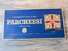 Vintage 1964 Parcheesi Board Game **Missing Red**