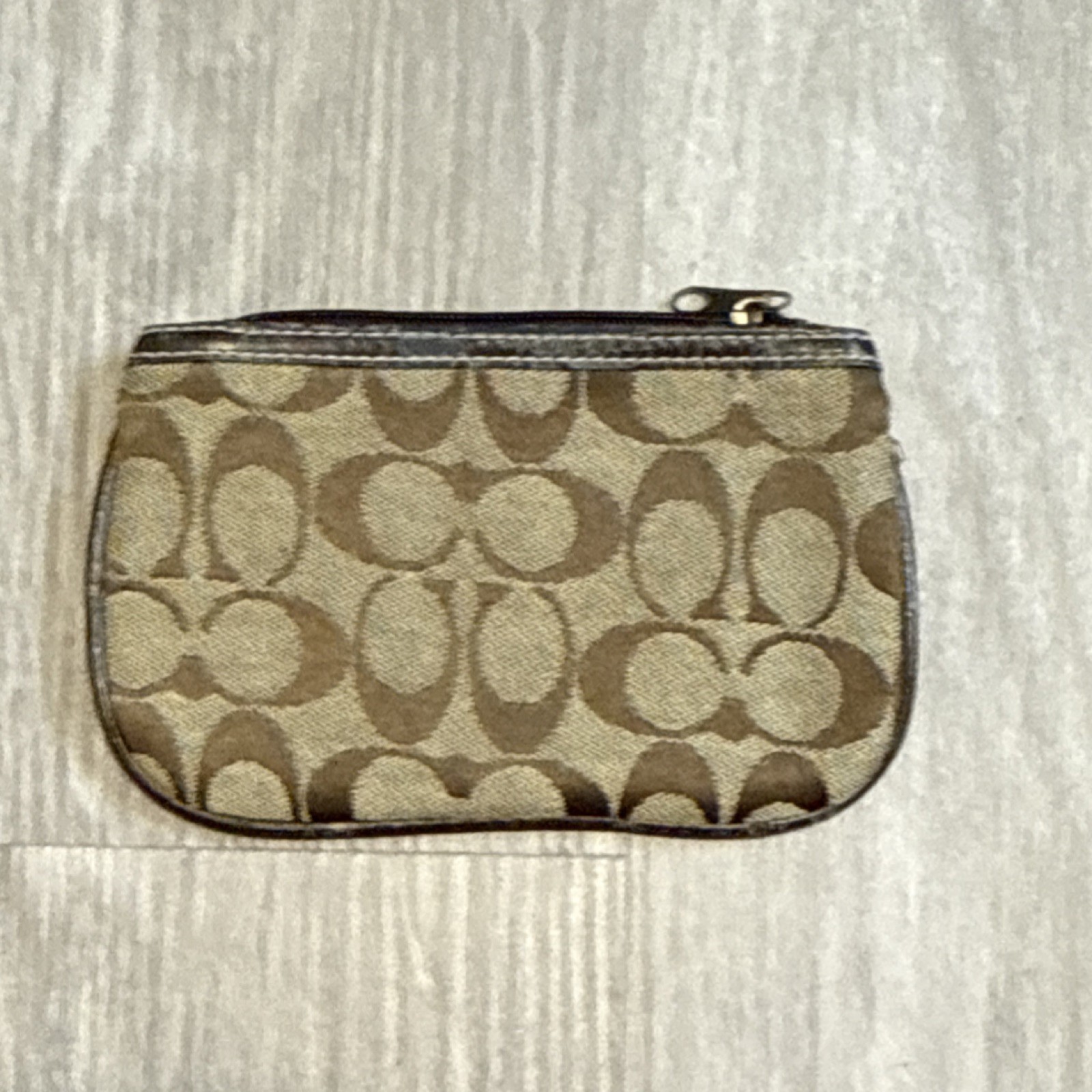 Vintage Coach Patchwork Logo Pouch Wallet Brown P… - image 2