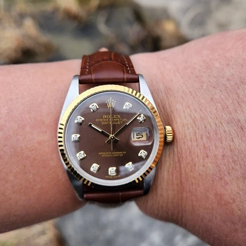 Vintage Rolex Datejust 16013 Cal 3035 27Jewels Automatic Men`s Date Watch 1984`S