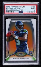 2012 Platinum Rookie Retail Orange Refractor Russell Wilson #138 PSA 9 MINT 03rx