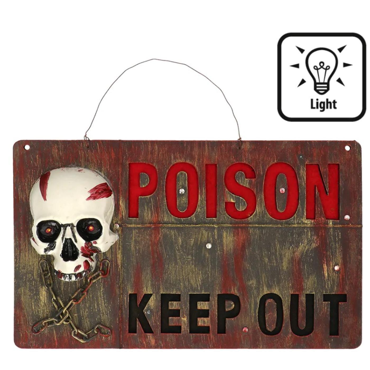 Boland - Poison Keep Out Warning Sign - Party Decoration