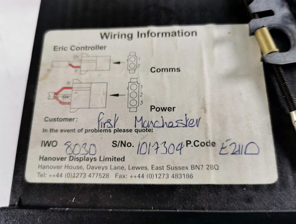 Unidad controladora de pantalla de destino de bus Hanover Displays ERIC - Serie 1017304 - Imagen 4 de 4