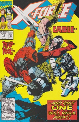 X-Force (1991) #  15 (7.0-FVF) Cable vs. Deadpool 1992