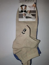 New Sockopath Women's 2 Pair No Slip Heel 