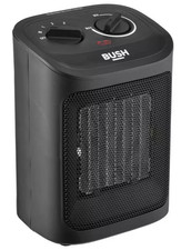Bush Fan Heater 3 Heating Setting 2kW Ceramic Floor Standing Black Heater USED