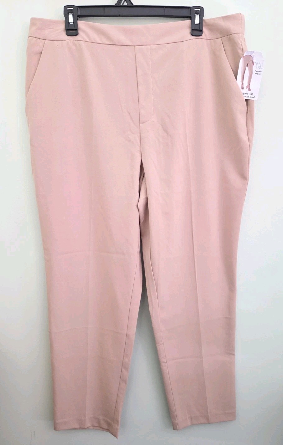 Time and Tru Women's XL 16-18 Tapered Pants 'ANT' BEIGE #10726