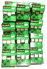 90 ROLLS 3M Scotch Magic Tape 3105 3/4" x 300" EACH LOT of Thirty 3-packs 