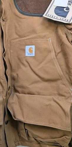 Vintage Carhartt Coat, CB256,  XL, NWT, Union Made In USA, Rare image 6